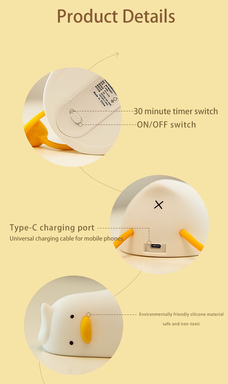 Touch Sensor Night Light - Duck Design